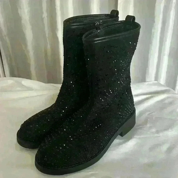 Sparkly boots  🖤✨🖤 - Picture 1 of 8